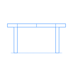 Furniture Desks Bianca Parsons Desk Svg Line Art, Free Vectors File